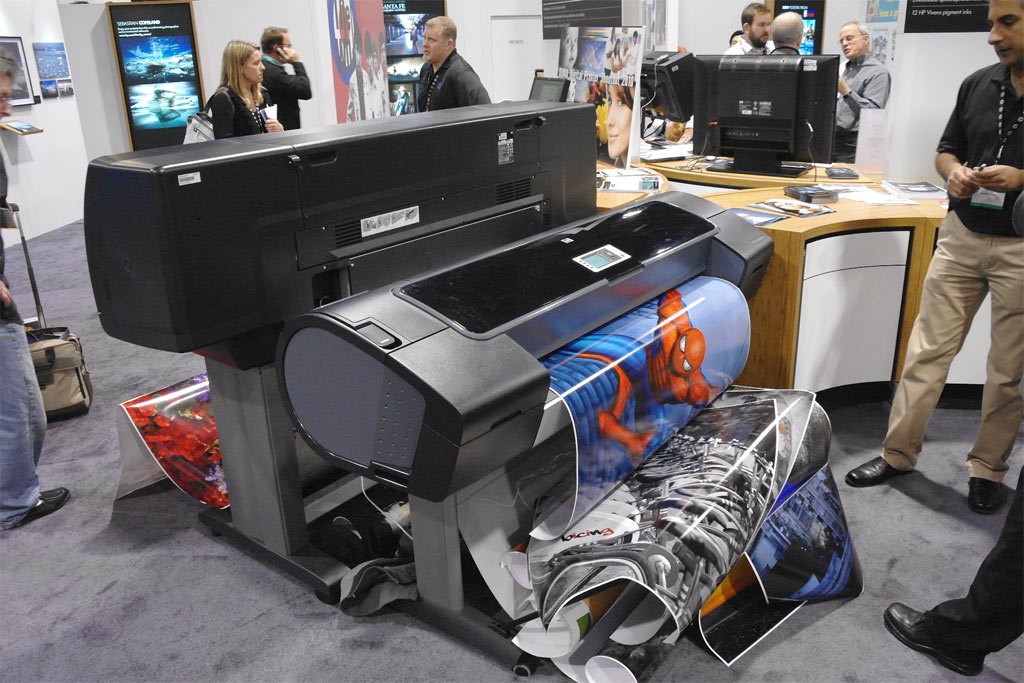 Equipamento de impressão em grandes formatos da HP