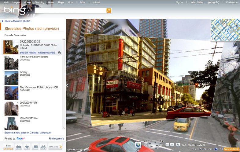 Integração Bing e Flickr