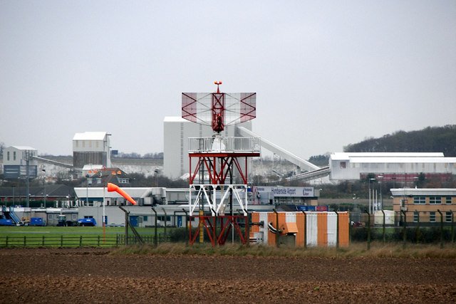 Radar no Aeroporto de Humberside, na Inglaterra