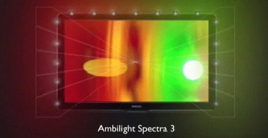 Ambilight Spectra 3 - LEDs dos lados e em cima da tela