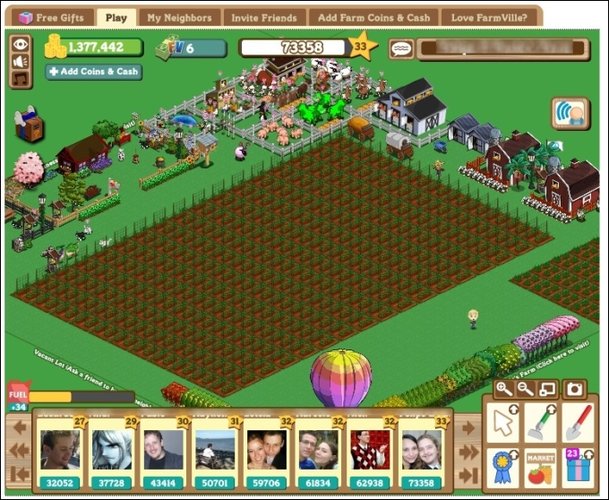 Jogo FarmVille: mais usuários que todo o Orkut!