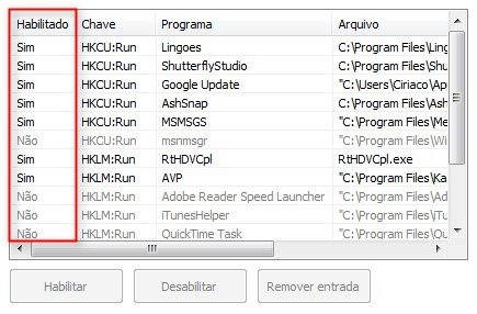 Programas que iniciam com o Windows