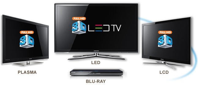 A Samsung lancará vários modelos de TVs 3D