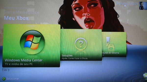 Localize o Windows Media Center no Xbox
