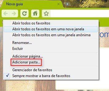 Adicionar pasta