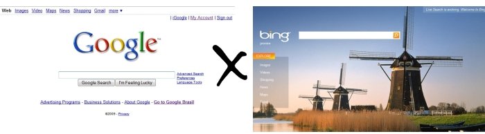 A eterna briga: Google versus Bing