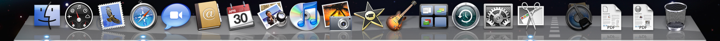 O dock do Mac OS X