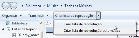 Criar lista de reprodução