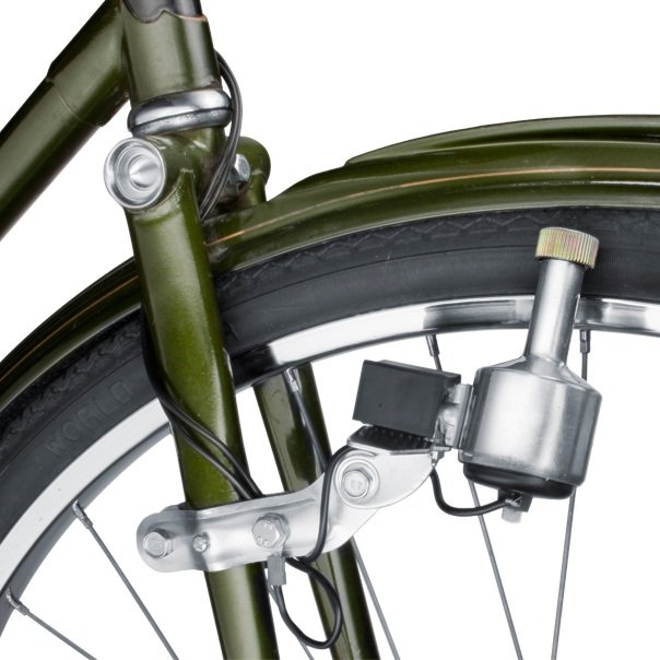 O dispositivo acoplado na bike