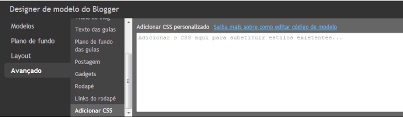 Adicione o CSS!