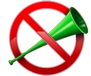 Vuvuzela proibida!