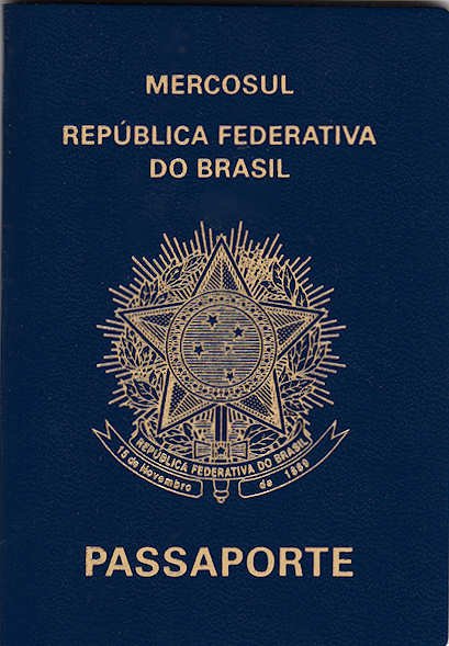 Atual passaporte brasileiro