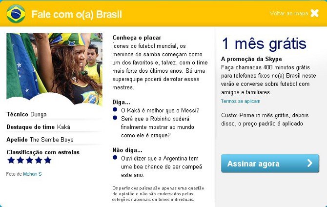 Promoção Skype