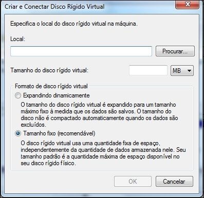 Criar e conectar o disco