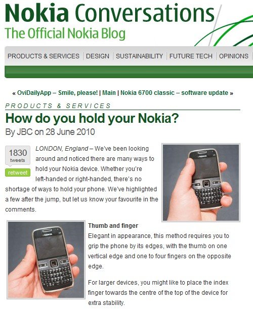 Provocações da Nokia