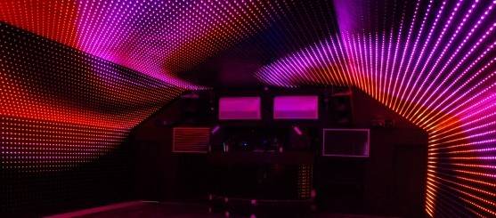 Demonstração da iluminação de LEDs da Philips