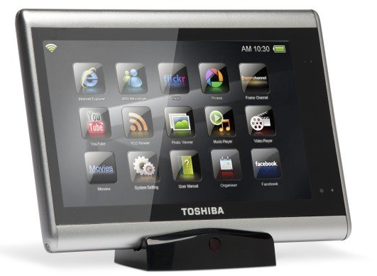 O tablet traz várias funcionalidades multimídia.