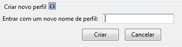 Dê um nome ao novo perfil