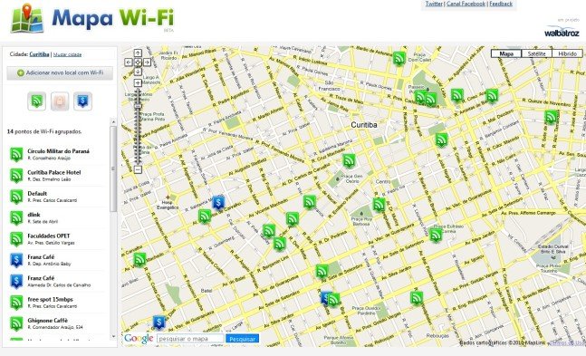 O Mapa Wi-Fi
