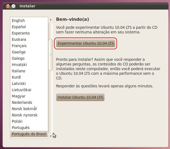 Rode o Ubuntu sem instalar nada