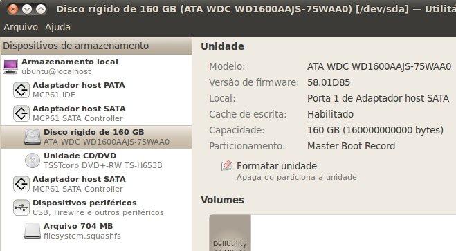 Obtenha informações sobre discos rígidos