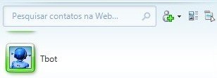 TBot na sua lista de contatos.
