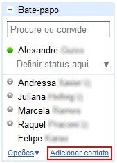 Clique no botão Adicionar contato.