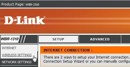 Configurações Wireless