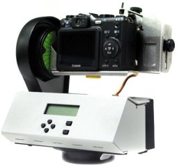 Modelo de GigaPan acoplado a uma câmera.