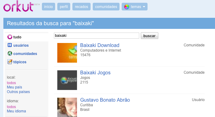 Busca Orkut