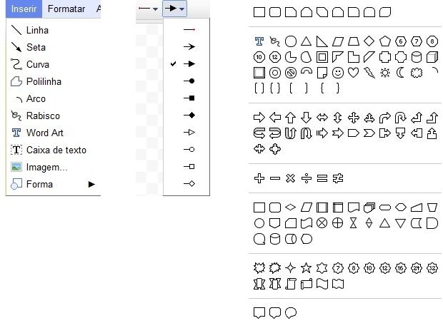 como posso elevar um número pelo google docs? 