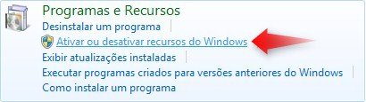 Ativar ou desativar os recursos do Windows