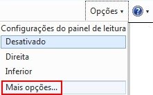 Mais opções