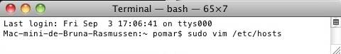Editar hosts no Mac