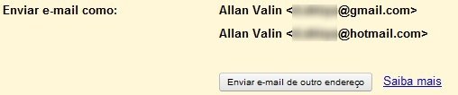 Coloque seus emails