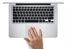 O Magic Trackpad também funciona nos notebooks da Apple