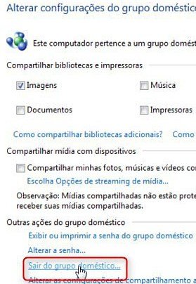 Clique para sair do grupo