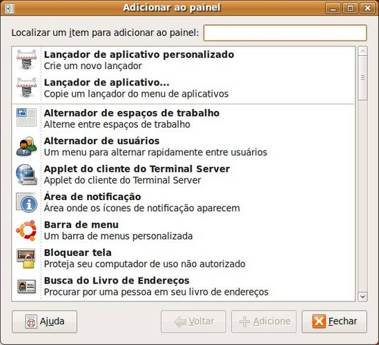 Adicionar ao painel