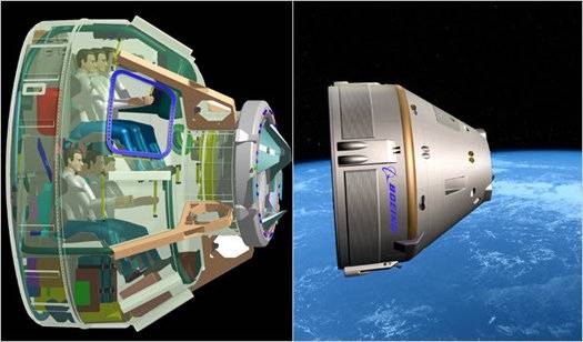 Boeing CST-100, renderização artística.