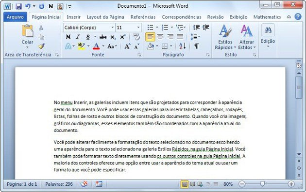 Microsoft Word 2010: Inserir formas no Word 2010