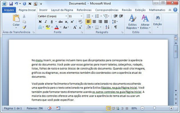 Texto aleatório do Word