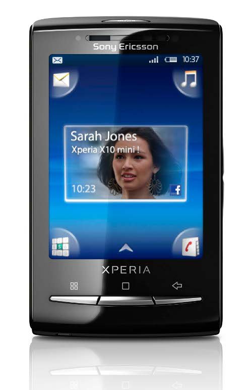 Xperia X10 Mini. Divulgação: Sony Ericsson