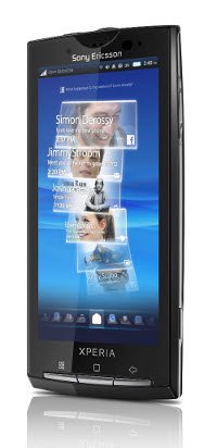 Xperia X10. Divulgação: Sony Ericsson