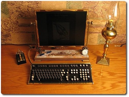 Computador steampunk