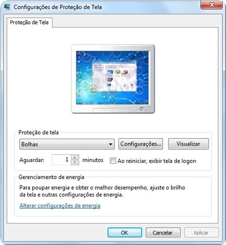 Configurações de aparência