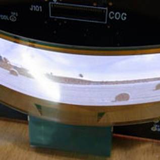 Imagem de TDK exibe telas OLED flexíveis e transparentes