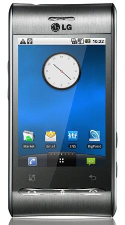 LG Optimus, smartphone Android com tela resistiva