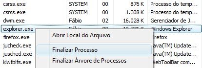 Finalizar processo