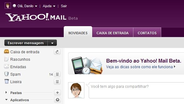 O novo Yahoo! Mail.