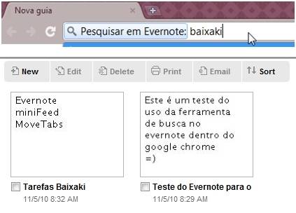 Busca no Evernote